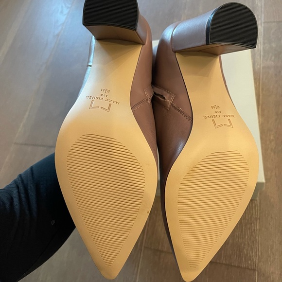 Marc Fisher Ulani Bootie in Light Natural Leather - Picture 7 of 7